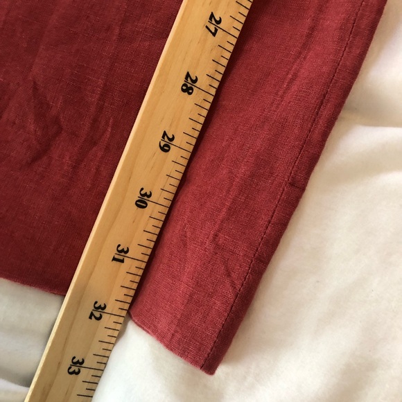 Boden linen Elegant Red Wide-Leg Pants Long EUC 2009 - Picture 8 of 10